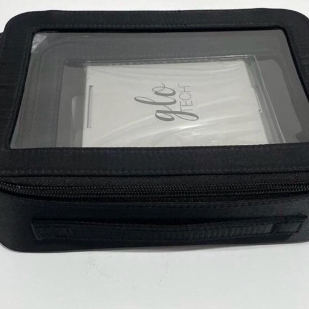 Black Clear-Top Cosmetic Travel Case